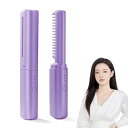 【中古】2 In 1 ヘアアイロン コードレスヘアアイロン ヒートブラシ 150〜200℃温度調整 持ち運び ヘアアイロン ストレート 3段階調節200℃ US...