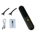 【中古】女性用ストレートブラシ、ストレートヘアアイロンコーム,ヘアアイロン ブラシ軽量ストレートアイロン | 温度調節可能な急速加熱スタイリングコー