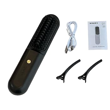 【中古】旅行用矯正ブラシ、女性用矯正ブラシ - ヘアアイロン ブラシ軽量ストレートアイロン,熱風ヘアブラシ 温度調節可能なスタイリングコーム 家族友人 【中古】旅行用矯正ブラシ、女性用矯正ブラシ - ヘアアイロン ブラシ軽量ストレートアイロン,熱風ヘアブラシ 温度調節可能なスタイリングコーム 家族友人
