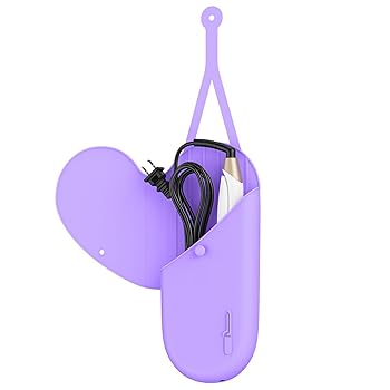 【中古】【未使用】FURIDEN ライト耐性シリコンマットポーチ フラットアイロン カーリングアイロン ホットヘアツール用 パープル