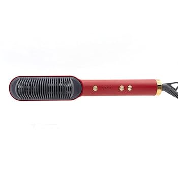 【中古】充電式ミニヘアアイロンポータブルヘアアイロンブラシコードレスヘアアイロンブラシトラベルヘアストレートナーUSB充電式瞬間加熱クイックヘアス