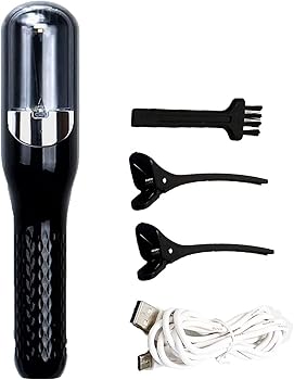 【中古】【未使用】フレンチウェーブヘアアイロン 枝毛用 枝毛に別れを告げる、自動簡単枝毛リムーバー、切れ毛、乾燥、縮れ、ダメージ、脆い枝毛用のヘアリペアト
