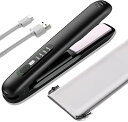 【中古】【未使用】ArilAril ヘアアイロン コードレス ストレート usb充電式 ミニ ヘアアイロン 2WAY カール&ストレートスヘアアイロン 5000mAh大容量 温度・電池残(4)