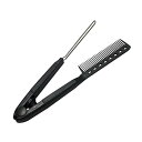 【中古】【未使用】CANIGHT 1個 V字型縮毛 コーム 理髪ツール ヘアブラシ からかい櫛 ストレートコームストレートヘアアイロン くしをまっすぐにする 散髪用品 ヘア(4)