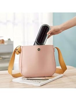 【中古】ス ヘアアイロン ポータブル ミニ コードレヘアアイロン トラベルサイズ USB充電式 ヘアストレートブラシ、マイナスイオン搭載女性用高速加熱 & 【中古】ス ヘアアイロン ポータブル ミニ コードレヘアアイロン トラベルサイズ USB充電式 ヘアストレートブラシ、マイナスイオン搭載女性用高速加熱 &