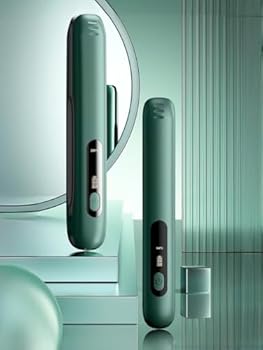 【中古】【未使用】ストレートヘアアイロン プロ用ヘアストレートナー チタン製フラットアイロン ワイヤレスUSB充電式 トラベルヘアストレートナー サロンで使用可