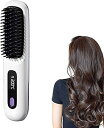 【中古】Ziuuihu コードレスヘアアイロンブラシ、ポータブルミニヘアストレートコーム ストレートアイロン コードレス ヘアアイロンブラシ アイロンブラ