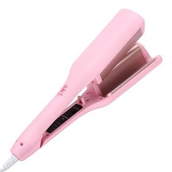 【中古】【未使用】【2024年可愛くなれ】 ヘアアイロン ウェーブアイロン 32mm V字型ヘアアイロン 4段温度調節 ウェーブヘアアイロン 軽量 USB 充電式ワイヤレス 初