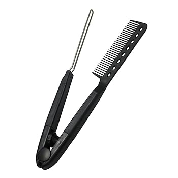 【中古】【未使用】SKISUNO 2個 V字型縮毛 コーム フラットスタイリングコーム あなたのシンプルなヘアスタイリストをストレートコーム からかい櫛 散髪櫛...