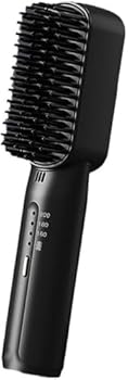 【中古】【2024年新型】 ストレートブラシ ヘアアイロン ヒートブラシ USB充電式ポータブルコードレスミニヘア 150℃~230℃ 階温度調整 縮み防止 マイナ