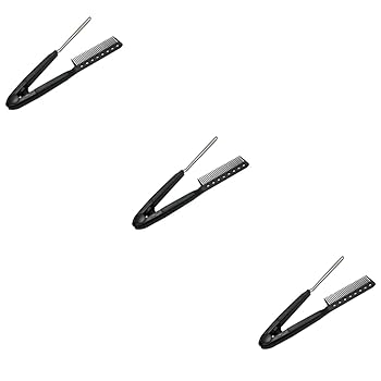 【中古】SKISUNO 3個ヘアスタイリングコームブラシプラスチックストレートヘアコームツールヘアシェイパーヘアスタイル効率的なヘアストレートニングブラ