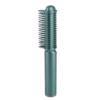 【中古】縮毛矯正カーリングブラシ、ヘアストレートアイロンコーム コードレス急速加熱 USB充電式 2-in-1 ヘアストレートナーとカーラー 毎日のスタイリ
