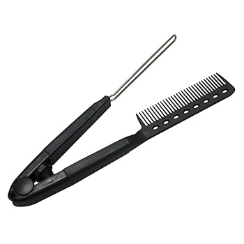 【中古】Healeved 2個 V字型縮毛 コーム クシ comb ヘアコテ ヘア コテ 加熱されたヘアブラシ ストレートコームストレートヘアアイロン 散髪櫛 ...
