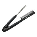 【中古】【未使用】Beaupretty 1個 V字型縮毛 コーム ストレートコームストレートヘアアイロン ヘアツール 散髪用品 縮毛 ブラシ プロのストレートヘ...