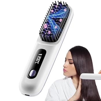 【中古】コードレス ストレートヘアー ブラシ、マイナスイオン ストレートヘアー ブラシ、携帯用ストレートヘアー ブラシ 充電式 温度調節可能 旅行用ホ 【中古】コードレス ストレートヘアー ブラシ、マイナスイオン ストレートヘアー ブラシ、携帯用ストレートヘアー ブラシ 充電式 温度調節可能 旅行用ホ