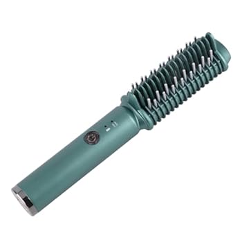 【中古】【未使用】縮毛矯正カーリングブラシ、ヘアストレートアイロンコーム コードレス急速加熱 USB充電式 2-in-1 ヘアストレートナーとカーラー 毎日のスタイリ 【中古】【未使用】縮毛矯正カーリングブラシ、ヘアストレートアイロンコーム コードレス急速加熱 USB充電式 2-in-1 ヘアストレートナーとカーラー 毎日のスタイリ