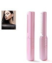 【中古】充電式ミニヘアアイロン ヒートブラシ コードレスポータブルヘアアイロンブラシ, コードレスヘアアイロンブラシ, USB充電式でコードレスダイソン