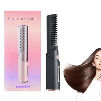 【中古】コードレス矯正ブラシ、コードレス矯正ブラシ,加熱コームヘアストレートナー | 小さSなヘアストレートナーカーラーブラシ、女性用ストレートブラ 【中古】コードレス矯正ブラシ、コードレス矯正ブラシ,加熱コームヘアストレートナー | 小さSなヘアストレートナーカーラーブラシ、女性用ストレートブラ