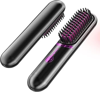 【中古】【未使用】YIYCHX 【1個セット】 ヒートブラシ コードレス ブラシ型ヘアアイロン ストレートブラシ マイナスイオン 5200mAh大容量 Type-C充電式 3段階温度