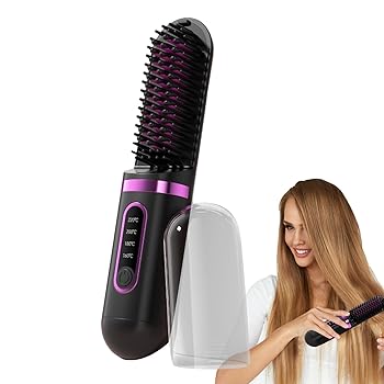 【中古】【未使用】ヘア ストレート ブラシ - コーム ヘア ストレート アイロン |充電式ヘアアイロン ブラシ |ストレートヘアアイロンコームアタッチメント |ストレ 【中古】【未使用】ヘア ストレート ブラシ - コーム ヘア ストレート アイロン |充電式ヘアアイロン ブラシ |ストレートヘアアイロンコームアタッチメント |ストレ