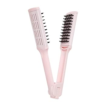 【中古】ワイヤレスヘアアイロンブラシ、旅行用ポータブルストレートブラシ | トラベルスモールヘアブラシ - ホットコームストレートアイロン、コーム内