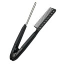 【中古】HAPINARY 3個 V字型縮毛 コーム ヘアブラシ 縮毛 ブラシ 熱なし くし フラットスタイリングコーム クシ comb プロのストレートヘアアイロン 散髪