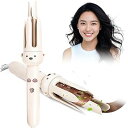 【中古】ヘアアイロン オートカールアイロン 28mm 可愛いクマデザインの自動巻き カールアイロン 3段温度調節160℃~200℃ 髪を傷めず長持ちのスタイリン