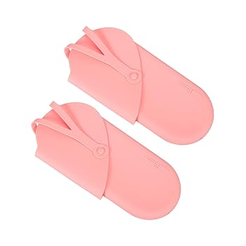 【中古】OSOLADY 2個 収納袋 ヘアカーラー カーリングアイロンオーガナイザーバッグ オーガナイザー 防止 バッグ ポーチ シリカゲル ピンク
