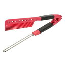 【中古】【未使用】OSOLADY スタイリングコーム クランプヘアコーム ストレートヘアアイロン 折りたたみ櫛 節のあるストレートヘアコーム 折りたたみヘアブラ...