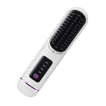 【中古】【未使用】Cordless Straightening Brush Hair Straighteners Hot Brush Hot Comb Hair Straightener Brush Cordless Straighteners 4000mAh U