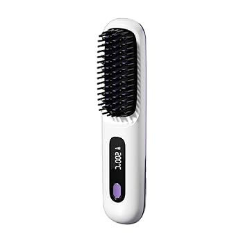 【中古】Generic ヒートブラシ コードレスヘアアイロン ストレート マイナスイオン 静電気防止 デジタル表示 3段階温度調整 USB充電式 簡単操作 軽量 持 【中古】Generic ヒートブラシ コードレスヘアアイロン ストレート マイナスイオン 静電気防止 デジタル表示 3段階温度調整 USB充電式 簡単操作 軽量 持