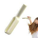 【中古】【未使用】ヒートブラシヘアアイロン、ヘアアイロンブラシ, ヘアアイロン ブラシUSB充電アイロンストレートナー, 2000mAh 加熱矯正ブラシ、テーマ...