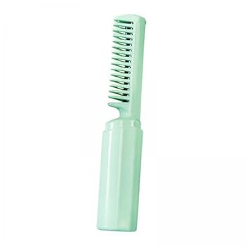【中古】【未使用】Milageto 2x USB ヘアアイロン ブラシ ミニ ストレートアイロン 3 レベル温度多機能ホットコームポータブルサロン用, 緑(4.0)