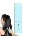 【中古】【未使用】ミニカーリングフラットアイアントラベルサイズ、ショートヘア用USB電源カーリングアイロン、2イン1カーリングワンド、カーリーヘアストレート用