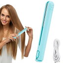 【中古】トラベルヘアアイロンストレートアイロン、小型ヘアアイロン | 2 in 1 ストレートヘアアイロン カーリングワンド ヘアカーラー - カーリングフラ(4)