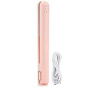 【中古】ミニ両用ヘアアイロン、17CMポータブルミニヘアアイロン、USB充電付き安全設計ミニフラットアイロン、便利な小型フラットアイロンミニヘアアイロ(4)