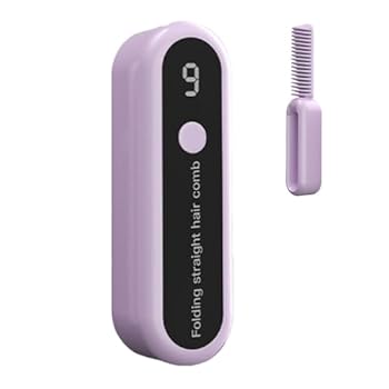 【中古】縮毛矯正コーム、縮毛矯正ブラシ - ヘアアイロン ブラシUSB充電アイロンストレートナー,2000mAh 加熱矯正ブラシ、家庭、旅行、スタジオ用ファッ 【中古】縮毛矯正コーム、縮毛矯正ブラシ - ヘアアイロン ブラシUSB充電アイロンストレートナー,2000mAh 加熱矯正ブラシ、家庭、旅行、スタジオ用ファッ