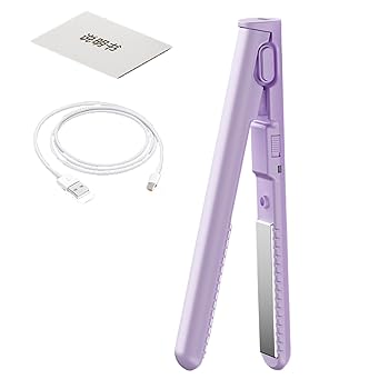 【中古】トラベルヘアアイロン、ストレートヘアアイロン、カーラー 2 in 1 - トラベルヘアアイロンヘア用トラベルフラットアイロン,USB充電2-in-1カーリ 【中古】トラベルヘアアイロン、ストレートヘアアイロン、カーラー 2 in 1 - トラベルヘアアイロンヘア用トラベルフラットアイロン,USB充電2-in-1カーリ