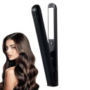 【中古】フラットアイロンヘアアイロン、ヘアアイロンカーラー、高速加熱フラットヘアアイロン、持ち運びが簡単、安全に使用、17x2.4cm、ピンク/グリーン