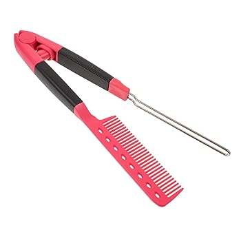 【中古】MERRYHAPY ヘアストレートナーコーム ヘア用フラットコーム V字型ヘアストレートナー スタイリングコーム ヘアカット用品