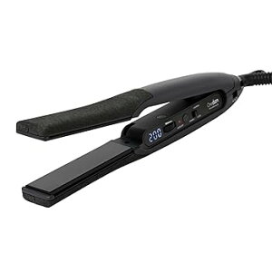 【中古】【未使用】Onedam ワンダム ヘアアイロン コテ ストレート カール 水蒸気爆発しない シルキーブラック加工 スピード温度上昇 ケアモード 自動電源オフ 25mm