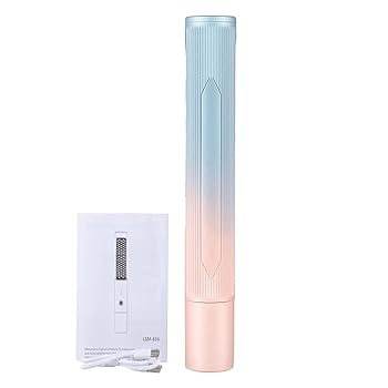 【中古】USB ヘアアイロン コーム - ストレートブラシヘアアイロンスティック | 4000mAh 女性のためのポータブルブラシ火傷防止、3 レベルの温度、
