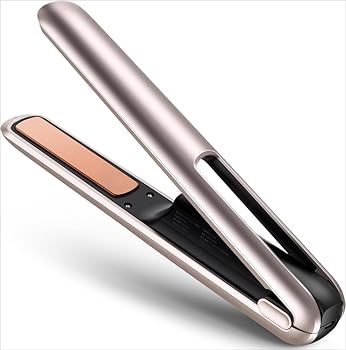 【中古】Ghbunuz 【2025新モデル・ USB充電式 】 ヘアアイロン コードレス 4800mAh大容量バッテリー 18mmプレート 3段階温度調節 カール&ストレート 2WAY
