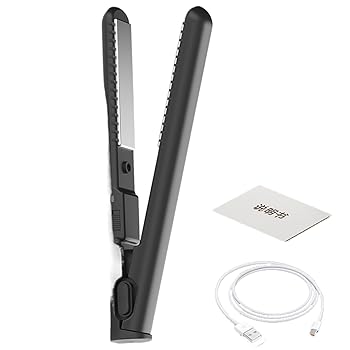 【中古】【未使用】USBカーリングアイロン、トラベルコードレスカーリングアイロン、ポータブル小さなヘアカーラーアイロン、髪のストレートナー、USB充電2-in-1カ 【中古】【未使用】USBカーリングアイロン、トラベルコードレスカーリングアイロン、ポータブル小さなヘアカーラーアイロン、髪のストレートナー、USB充電2-in-1カ