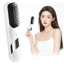 【中古】ストレートアイロン ANGEL CITIZ ヒートブラシ ヘアアイロン 「サロン級ツヤ髪」 4段温調節 140℃~200℃ マイナスイオン 静電気防止 コードレス
