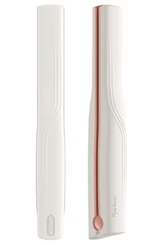 【中古】超音波ヘアトリートメントアイロン 1MHz導入器 トリートメント浸透促進 USB充電式コードレス IPX5防水 サロン級プロ仕様 青色&赤色LED 赤外線温