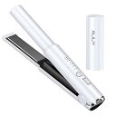 【中古】【未使用】ヘアアイロン コードレス ストレート ミニ ヘアアイロン usb充電式 2way カール&ストレート 3段階温度設定可能 ワイヤレス 前髪 軽量 カバー付き(4)