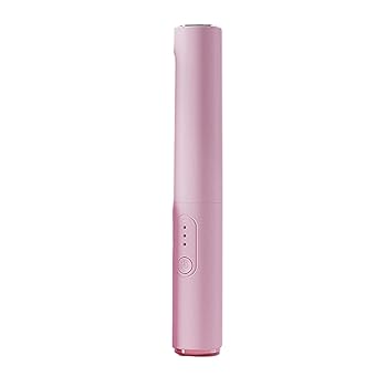 【中古】ChuYiElegance 女の子向けの調節可能な熱設定を備えたミニヘア矯正ツール, ピンク
