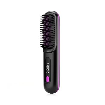 【中古】【未使用】ヒートブラシ コードレス ヘアアイロン ストレートブラシ ミニ 160〜200℃温度調整 静電気防止 3段階調節 火傷防止 Type-C 充電式 持ち運び 【中古】【未使用】ヒートブラシ コードレス ヘアアイロン ストレートブラシ ミニ 160〜200℃温度調整 静電気防止 3段階調節 火傷防止 Type-C 充電式 持ち運び