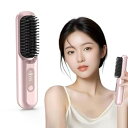 【中古】ヒートブラシ コードレス ブラシ型ヘアアイロン ストレートブラシ マイナスイオン 5200mAh大容量 Type-C充電式 160~200℃ 3段階温度調整 セラミ